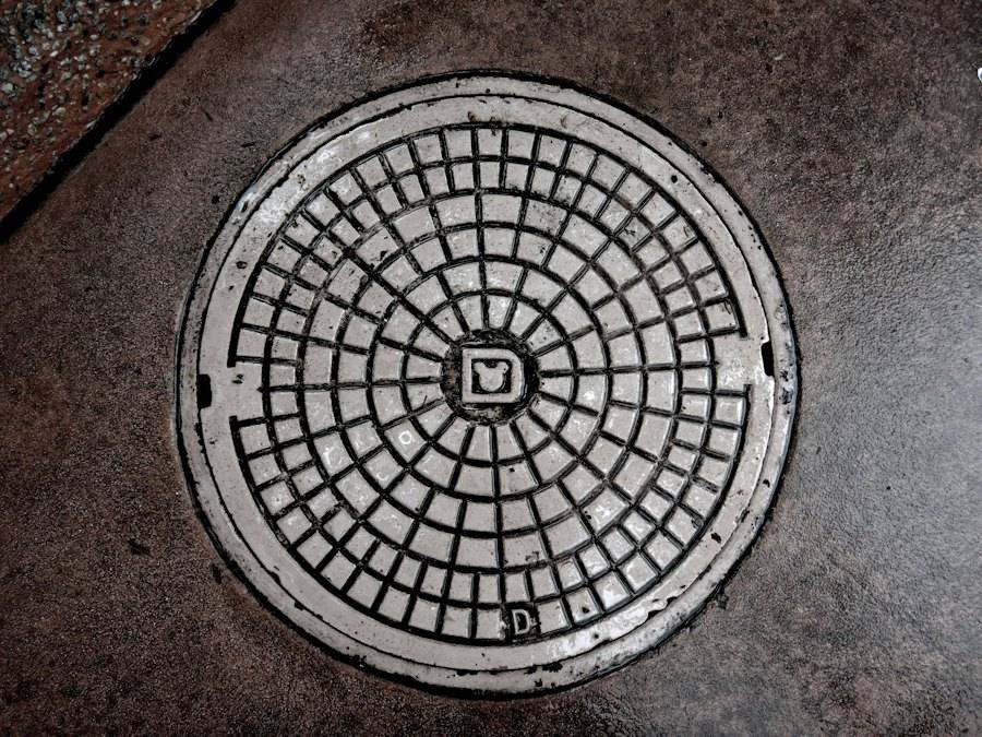 Cámara de inspección de alcantarillado abierta